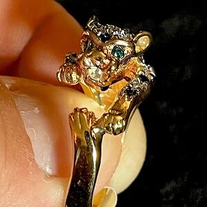 Leopard ring, size 7